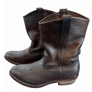 Red Wing 1155 Pecos Leather Pull-On Work Boots Heritage Nailseat‎ USA Men's 10.5
